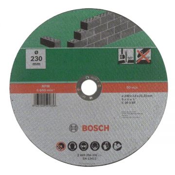 Bosch  2609256331 - Disc taiere piatra 230x22.2x3 mm 1 buc