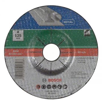 Bosch  2609256337 - Disc polizare metal 125x22.2x6  mm