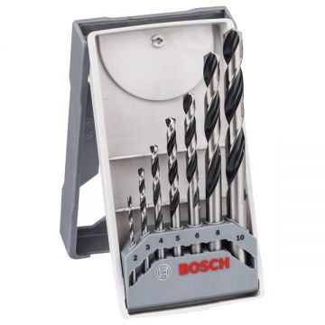 Bosch  Mini X-Line - Set burghie metal HSS-PointTeq 2-10  mm tija cilindrica 7  bucati