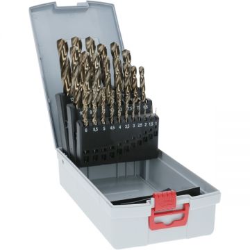 Bosch  PRO Stainless Steel HSS-Co - Set burghie metal HSS-CO 1-13  mm tija cilindrica 25  bucati