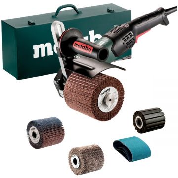 Metabo  SE 17-200 RT SET - Masina de slefuit inox 1700 W turatie reglabila turatie constanta pornire lina protectie repornire protectie suprasarcina valiza speciala accesorii