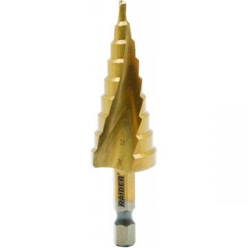 Raider  150679 - Burghiu in trepte 4-20  mm - trepte HSS-TIN