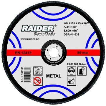 Raider  160108 - Disc taiere metal 230x22.2x2 mm 1 buc