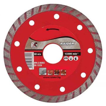 Raider  RD-DD05 - Disc diamantat de taiere continuu 115x22.2x- mm taiere umeda si uscata