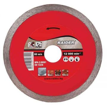 Raider  RD-DD11 - Disc diamantat de taiere continuu 180x25.4x- mm taiere umeda