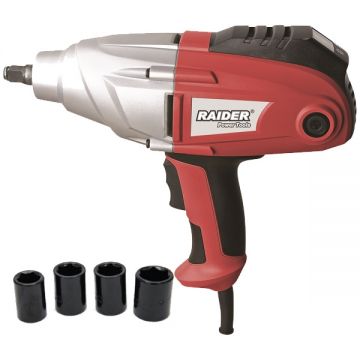 Raider  RD-EIW05 - Masina de insurubat cu impact 1050 W 500 Nm - patrat 1/2 inch valiza plastic