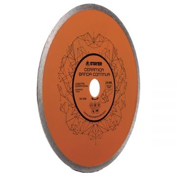 Stayer  CERAMICA BANDA CONTINUA - Disc diamantat de taiere continuu 230x25.4/22.2x- mm taiere uscata