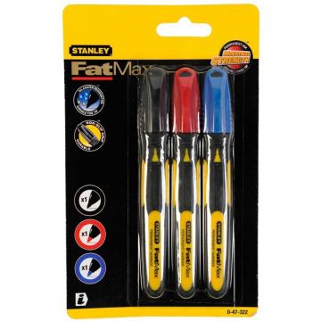 Marker Lat Permanent 3 Buc Stanley Fatmax 0-47-332