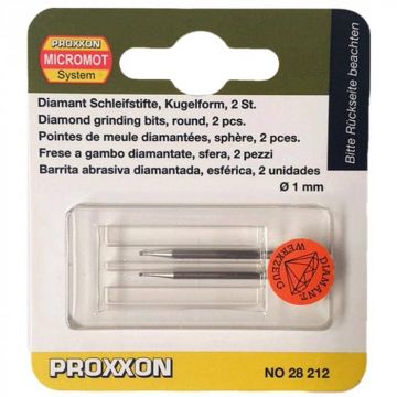 Set biaxuri diamantate de forma sferica Micromot Proxxon 28212, O1 mm, 2 bucati Set biaxuri diamantate de forma sferica Micromot Proxxon 28212, O1 mm, 2 bucati