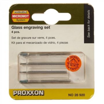 Set biaxuri Micromot Proxxon 28920, O1-O2.5 mm, 4 piese