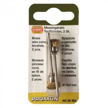 Set perii din bronz, slefuire metal Proxxon 28963, O13 mm, 2 bucati