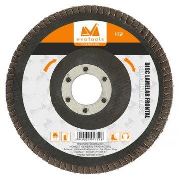 Evotools  614054 - Disc lamelar profil drept 115x22.2 mm granulatie 100