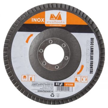 Evotools  675359 - Disc lamelar profil drept 115x22.2 mm granulatie 120
