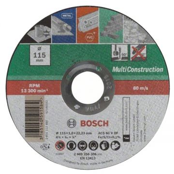 Bosch  ACS 60 V BF - Disc taiere multimaterial 115x22.2x1 mm 1 buc