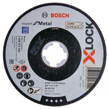 Bosch  Expert for Metal - Disc taiere metal 125x22.2x1.6 mm 1 buc
