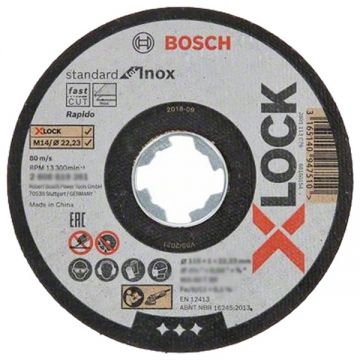 Bosch  Standard for Inox - Set discuri taiere inox 115x22.2x1 mm 10 bucati