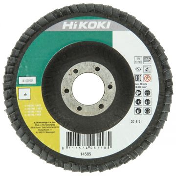 HiKOKI  4100107 - Disc lamelar profil convex 125x22.2 mm granulatie 60