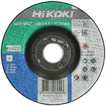 HiKOKI  4100232 - Disc polizare metal 125x22.2x6  mm