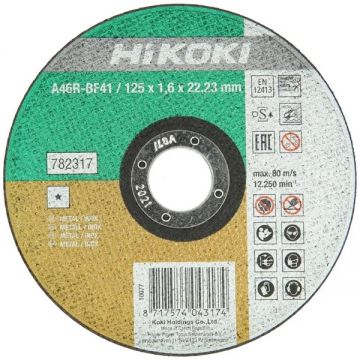 HiKOKI  A46R-BF41 - Disc taiere inox 125x22.2x1.6 mm 1 buc