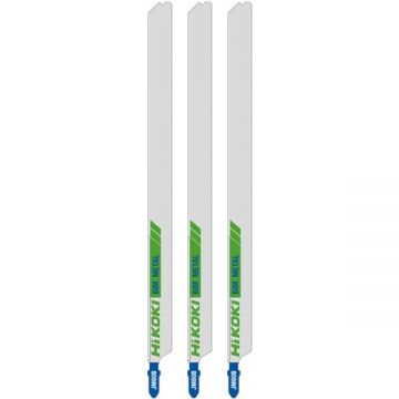 HiKOKI  JM80B - Set panze fierastrau pendular tija cu un prag de prindere (T) 250 mm metal taiere dreapta fina 3 bucati