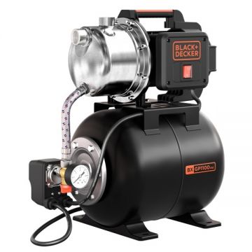 Black  Decker  BXGP1100XBE - Hidrofor 1000 W 8 m 24 l 76 l/min carcasa inox monofazat