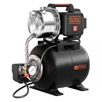 Black  Decker  BXGP600PBE - Hidrofor 600 W 8 m 19 l 51 l/min carcasa inox monofazat