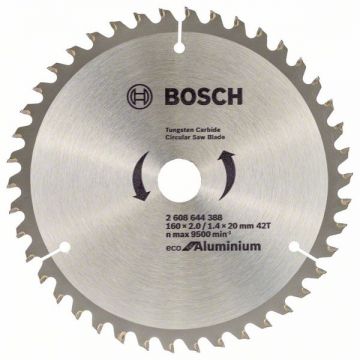 Bosch  Eco for Aluminium - Panza fierastrau circular aluminiu 160x20/16x2 mm 42 dinti