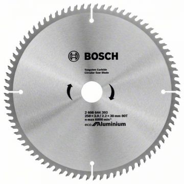 Bosch  Eco for Aluminium - Panza fierastrau circular aluminiu 250x30x3 mm 80 dinti
