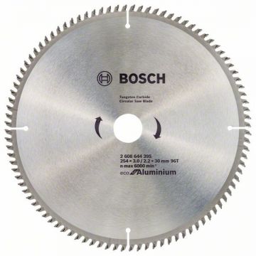 Bosch  Eco for Aluminium - Panza fierastrau circular aluminiu 254x30x3 mm 96 dinti