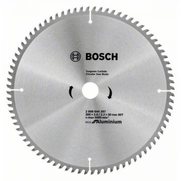 Bosch  Eco for Aluminium - Panza fierastrau circular aluminiu 305x30x3 mm 80 dinti