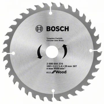 Bosch  Eco for Wood - Panza fierastrau circular lemn 160x20/16x2.2 mm 36 dinti