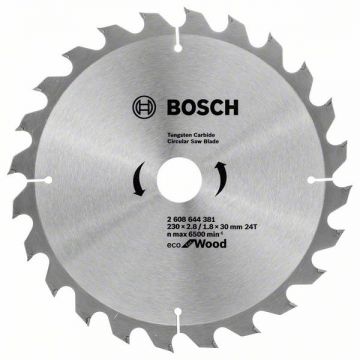 Bosch  Eco for Wood - Panza fierastrau circular lemn 230x30x2.8 mm 24 dinti