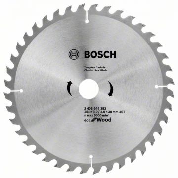 Bosch  Eco for Wood - Panza fierastrau circular lemn 254x30x3 mm 40 dinti