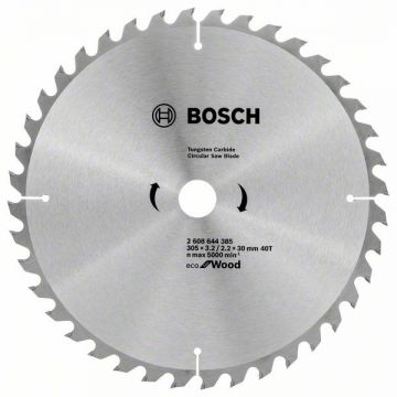 Bosch  Eco for Wood - Panza fierastrau circular lemn 305x30x3.2 mm 40 dinti
