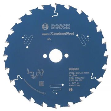 Bosch  Expert for Construct Wood - Panza fierastrau circular lemn cu cuie 160x20x2 mm 24 dinti