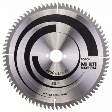 Bosch  Multi Material - Panza fierastrau circular multimaterial 250x30x3.2 mm 80 dinti