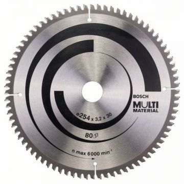 Bosch  Multi Material - Panza fierastrau circular multimaterial 254x30x3.2 mm 80 dinti