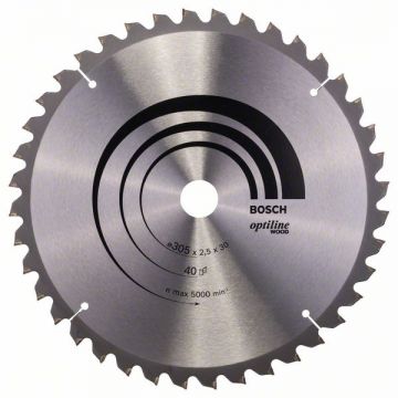 Bosch  Optiline Wood - Panza fierastrau circular lemn 305x30x2.5 mm 40 dinti