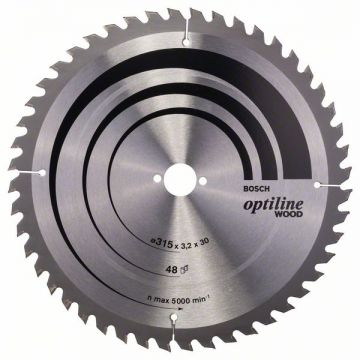 Bosch  Optiline Wood - Panza fierastrau circular lemn 315x30x3.2 mm 48 dinti