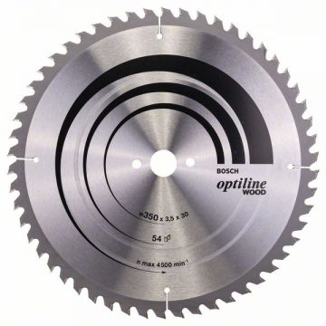 Bosch  Optiline Wood - Panza fierastrau circular lemn 350x30x3.5 mm 54 dinti