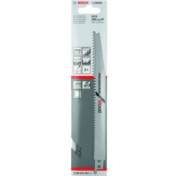 Bosch  S 2345 X - Set panze fierastrau sabie HCS 200 mm 6-10 dinti/inch dantura progresiva 2 bucati