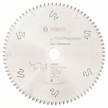 Bosch  Top Precision Best for Multi Material - Panza fierastrau circular multimaterial 254x30x2.3 mm 80 dinti