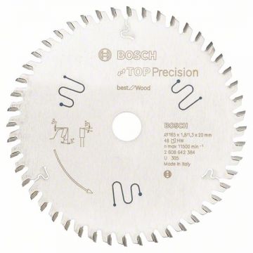 Bosch  Top Precision Best for Wood - Panza fierastrau circular lemn 165x20x1.8 mm 48 dinti