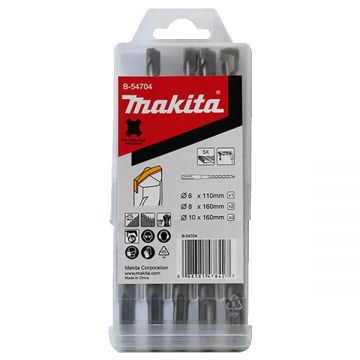 Makita  B-54704 - Set burghie SDS-Plus 6-10  mm 5 bucati beton armat