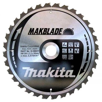 Makita  MAKBLADE - Panza fierastrau circular lemn 260x30x2.3 mm 32 dinti