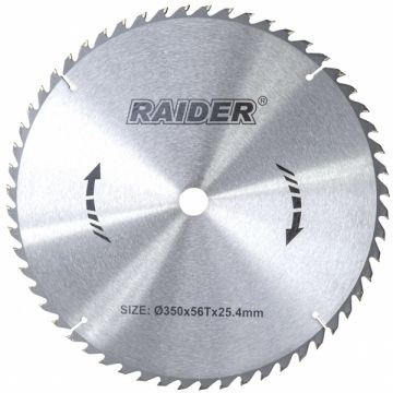 Raider  RD-SB08 - Panza fierastrau circular lemn 350x25.4x- mm 56 dinti