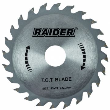 Raider  RD-SB13 - Panza fierastrau circular lemn 115x22.2x- mm 24 dinti