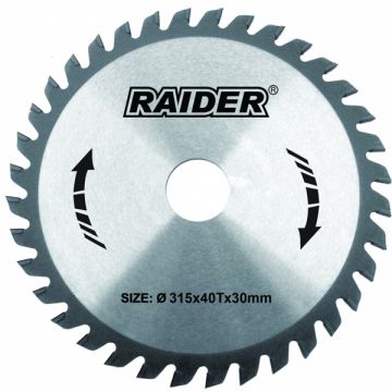Raider  RD-SB26 - Panza fierastrau circular lemn 315x30x- mm 40 dinti