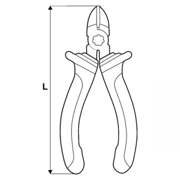 Topmaster  210116 - Cleste cu tais lateral 160 mm