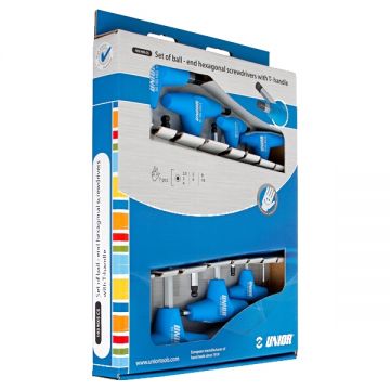 Unior  193HXSCS - Set surubelnite cu profil hexagonal 7 bucati